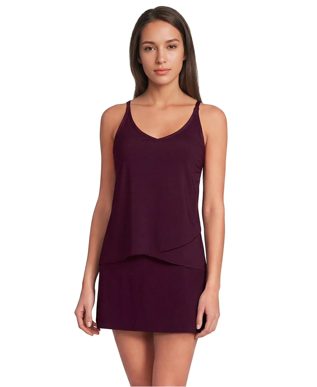 Tulip Hem Tankini Top