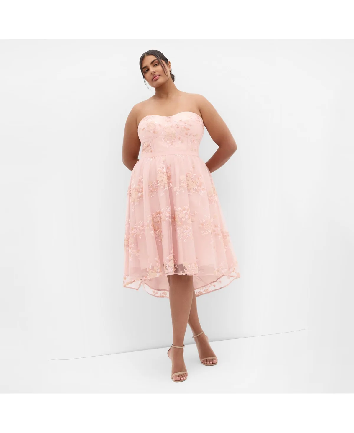 Ambrosia Strapless Tulle Dress by City Chic