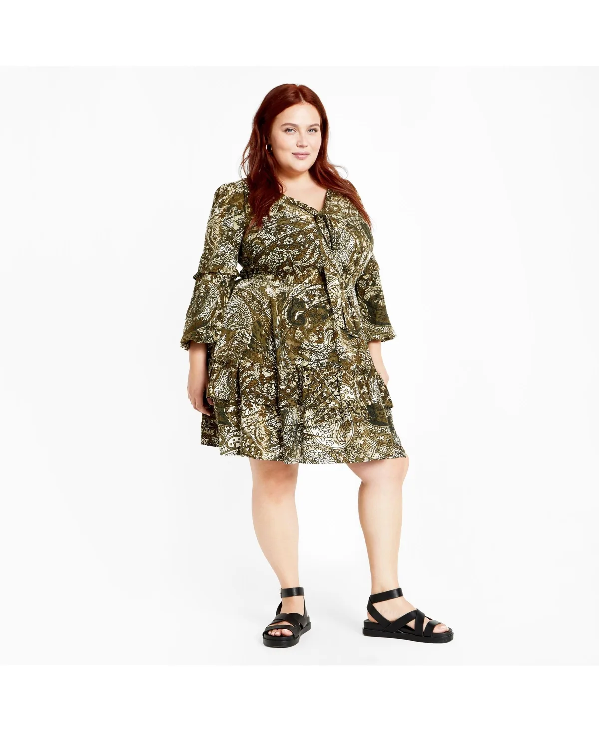 Nicky Print Dress by City Chic