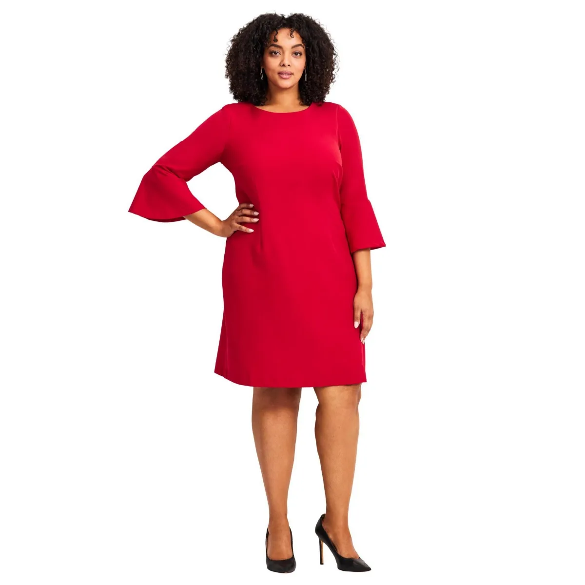 Cool Hand Bell Sleeve Dress by Avenue