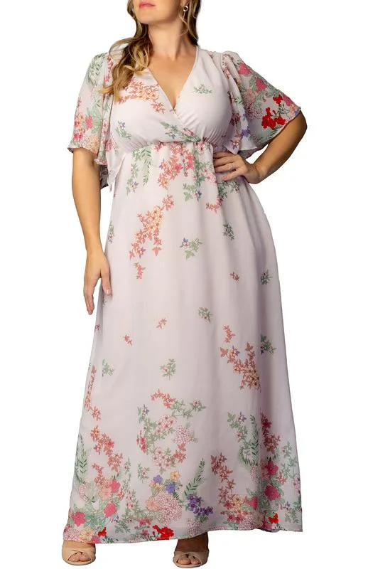 Catalina Border Print Gown