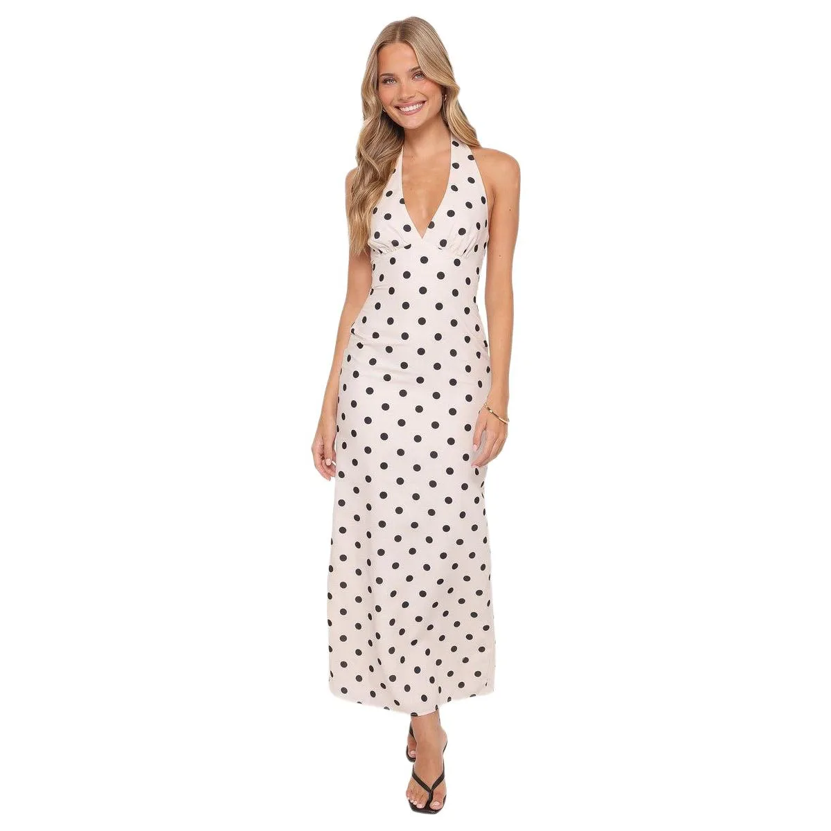 Adora Halterneck Maxi Dress by Petal And Pup