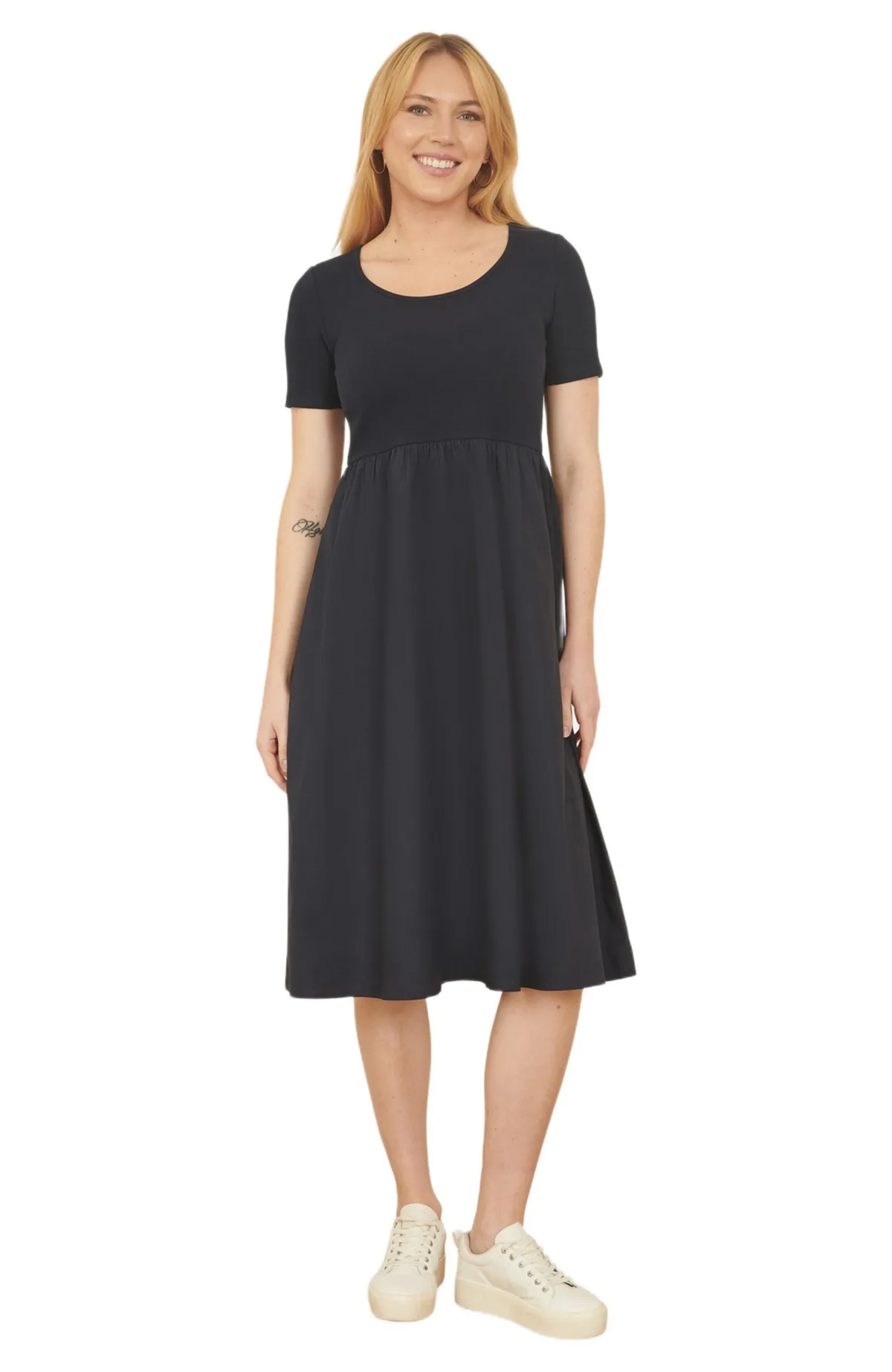 Jersey Top and Cotton Midi Dress by Yumi