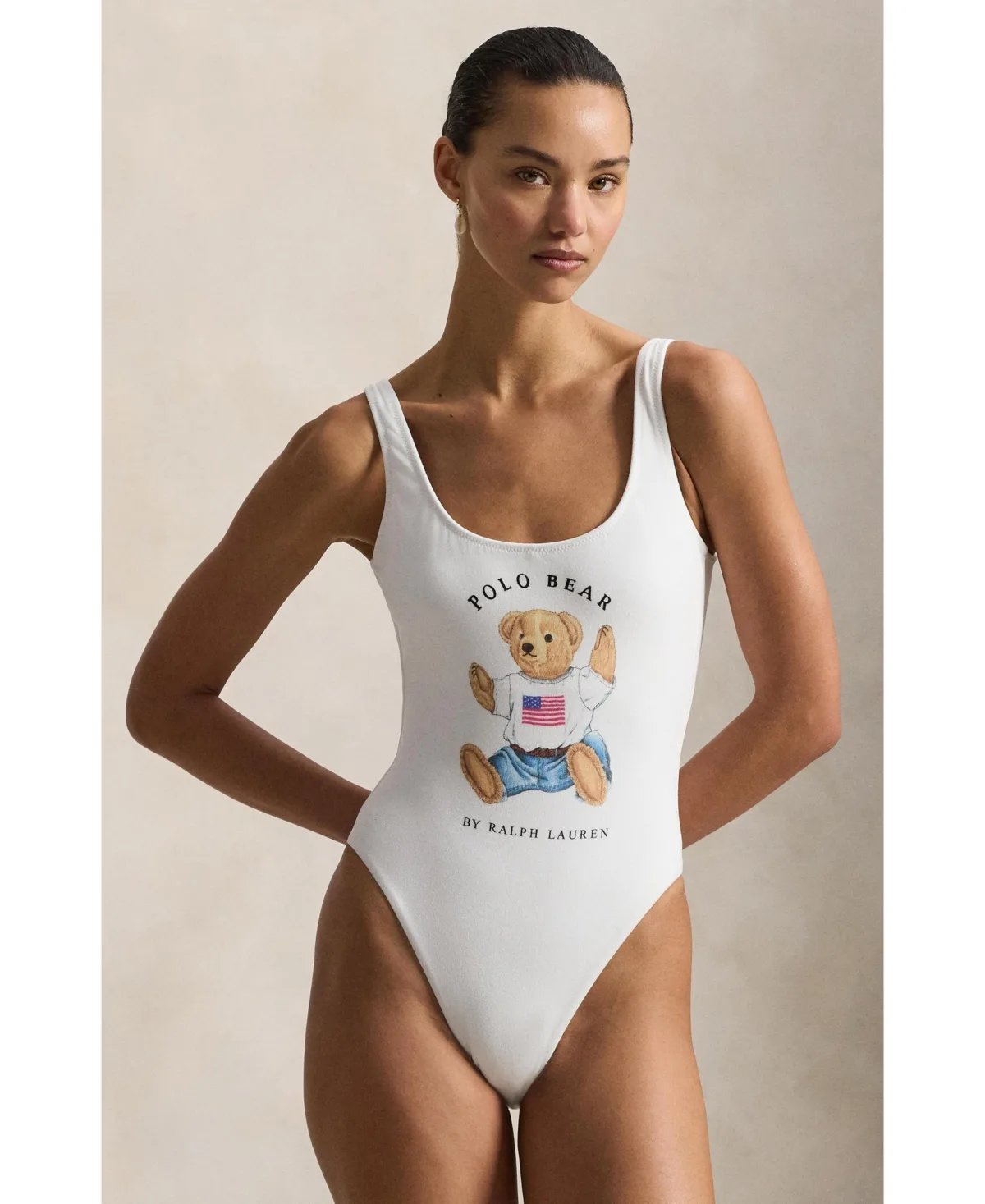 Polar Bear Tank One-Piece Swimsuit by Polo Ralph Lauren
