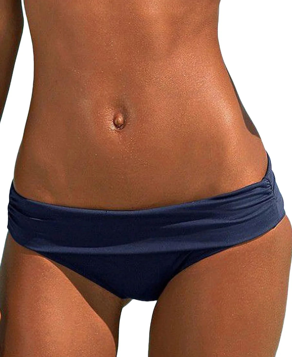 Fold Over Classic Bikini Swimsuit Bottom