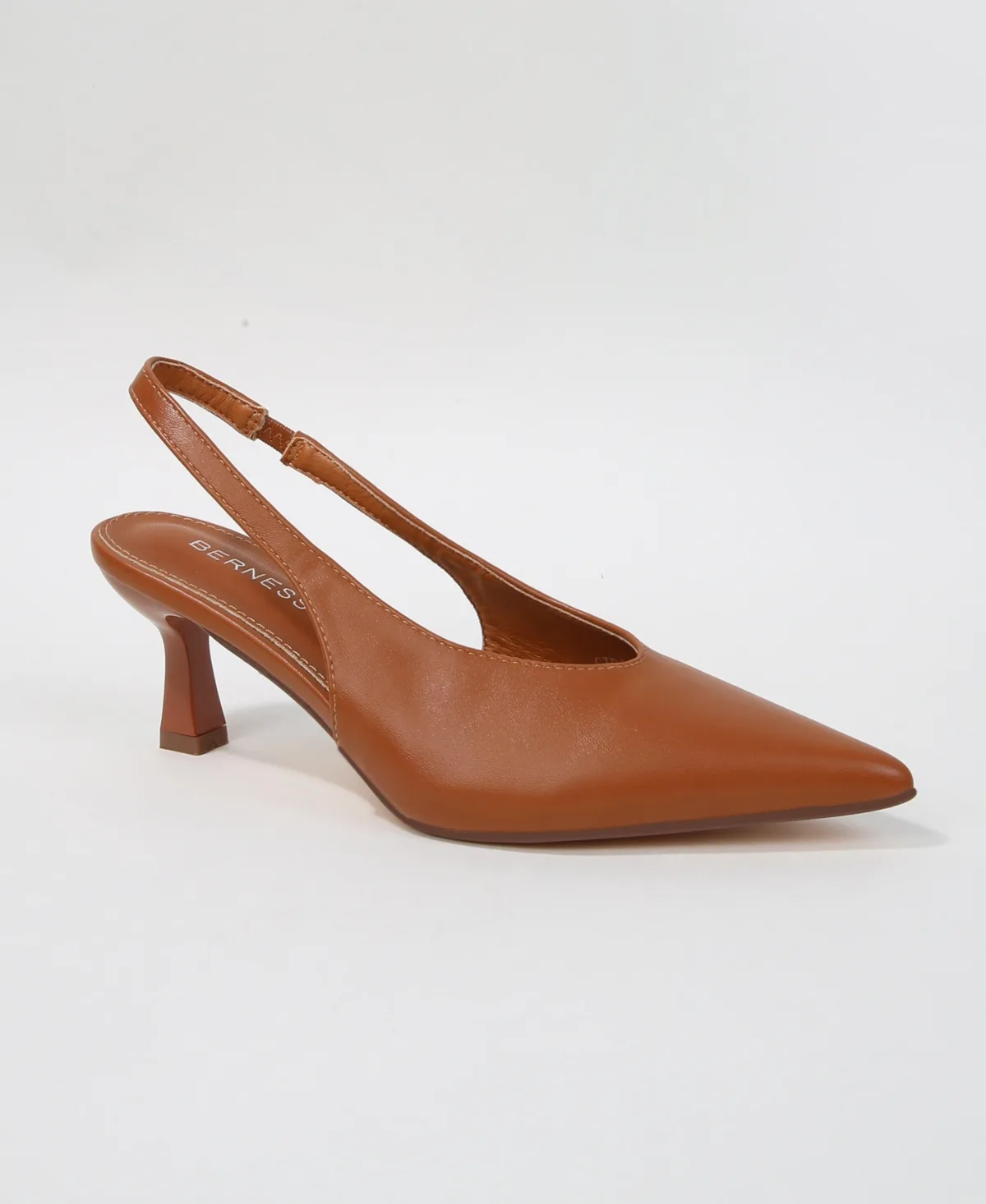 Circe Pointed Toe Slingback Kitten Heels by Berness