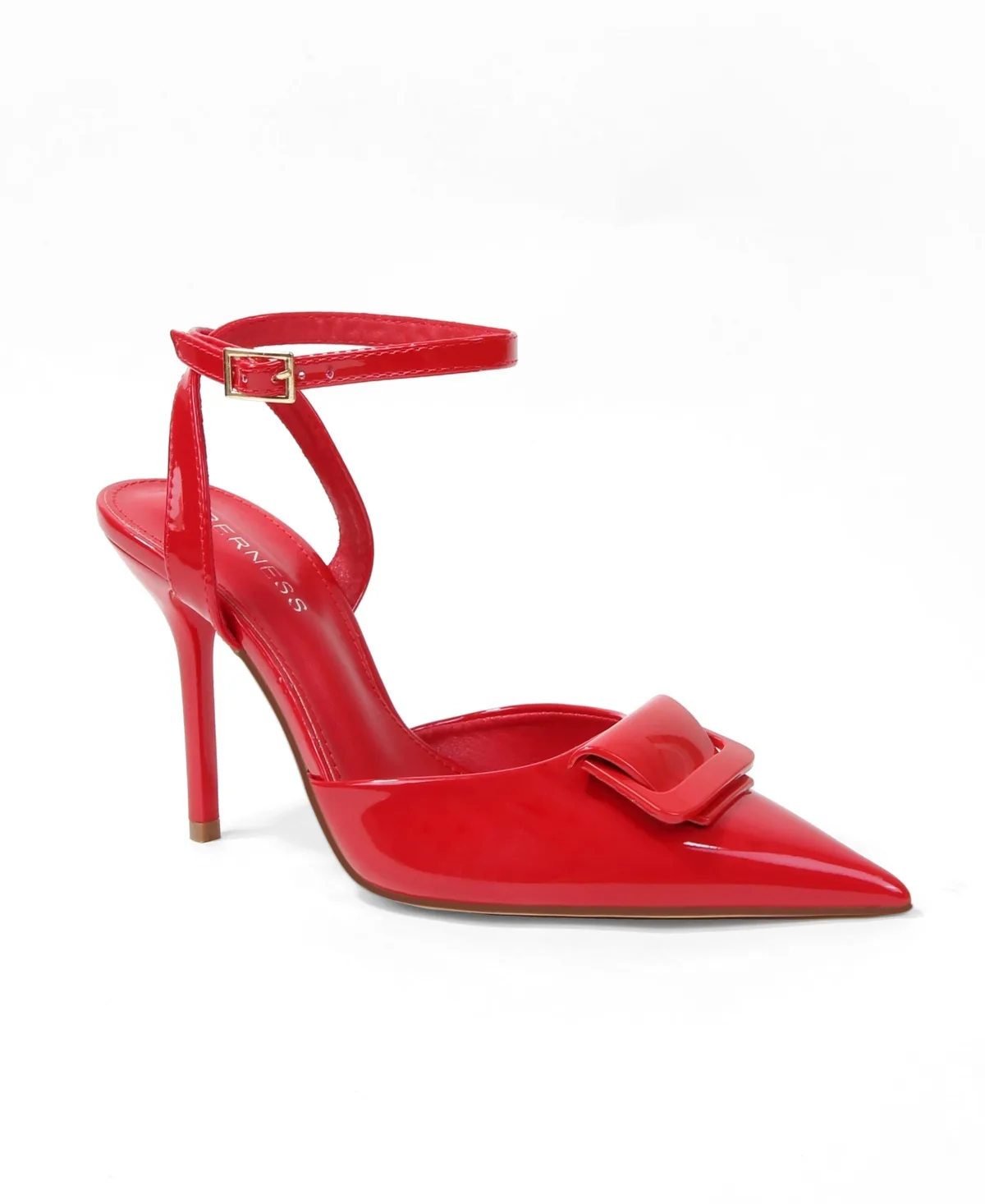 Cindee Patent Buckle Stiletto Pumps by Berness
