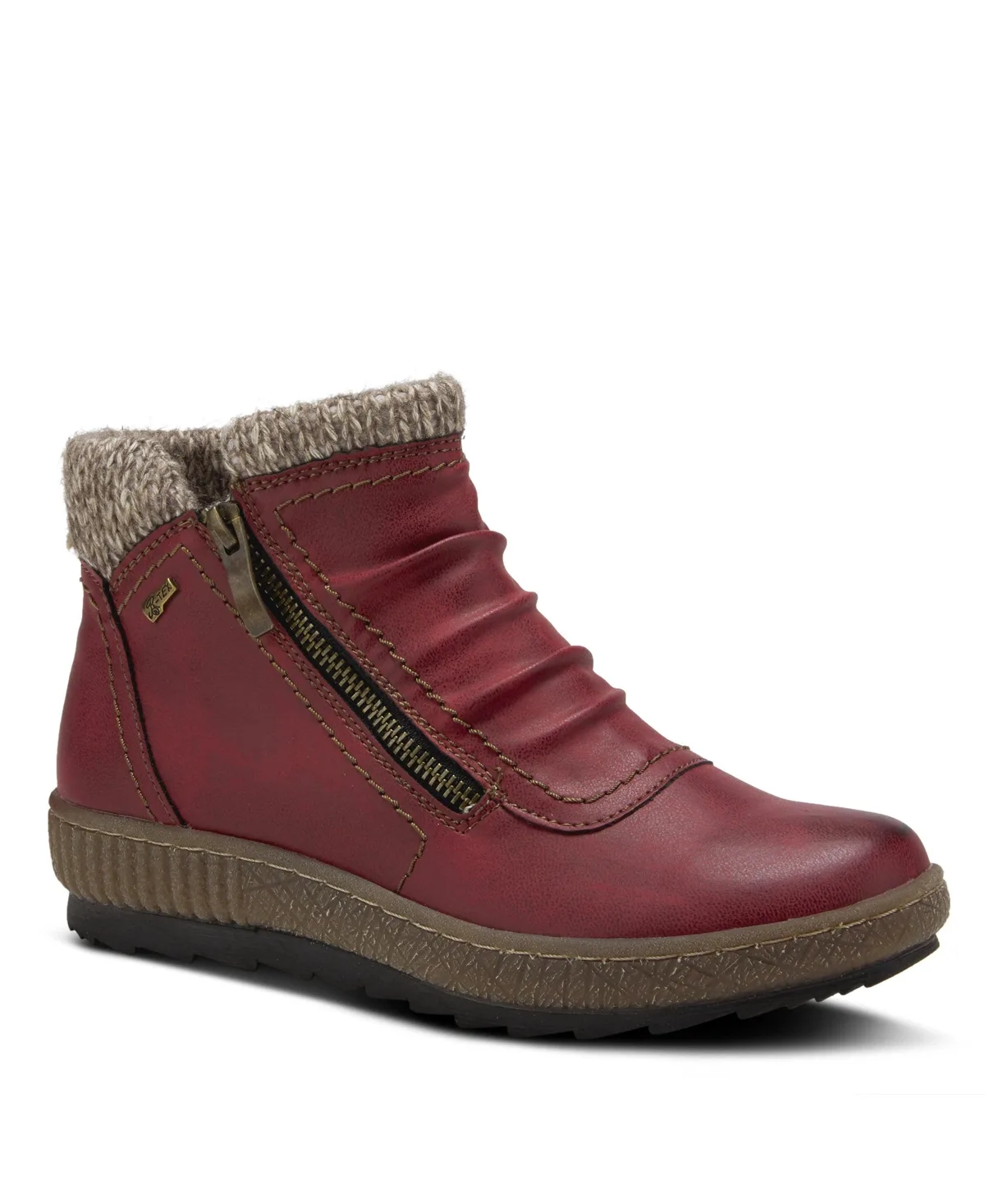 Cleora Water Resistant Dual-Zip Bootie with Faux Shearling Lining