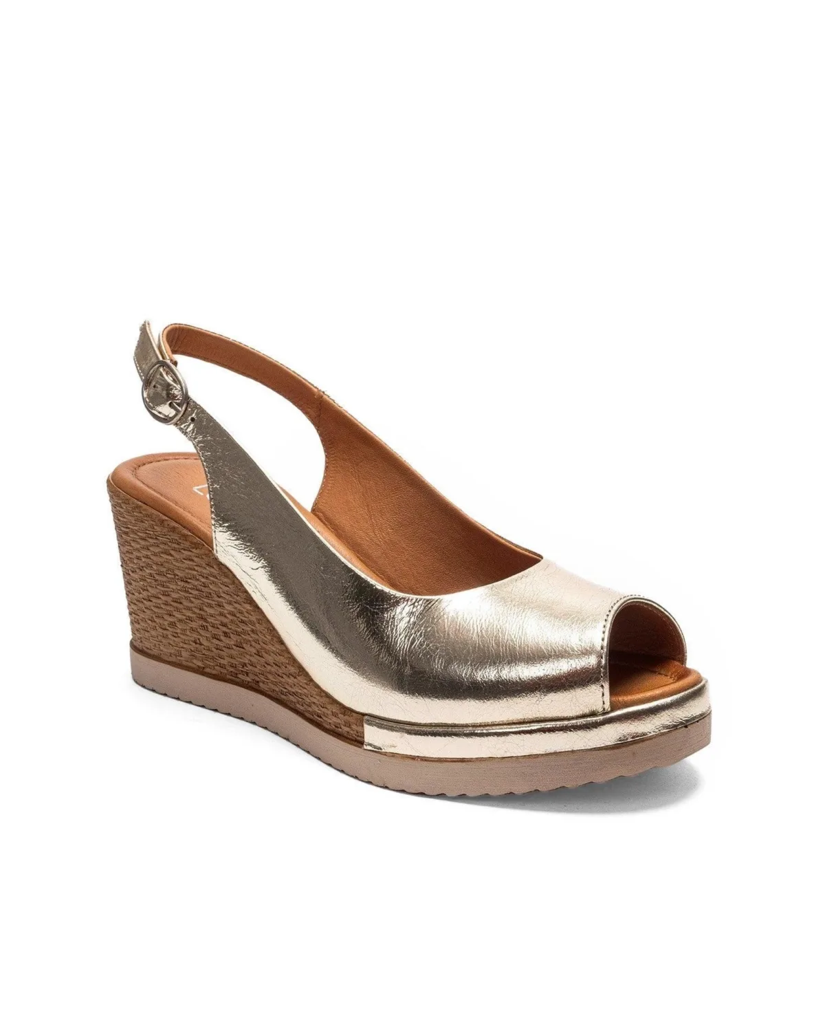 Helina Leather Wedge Sandal by Forever & Always Shoes