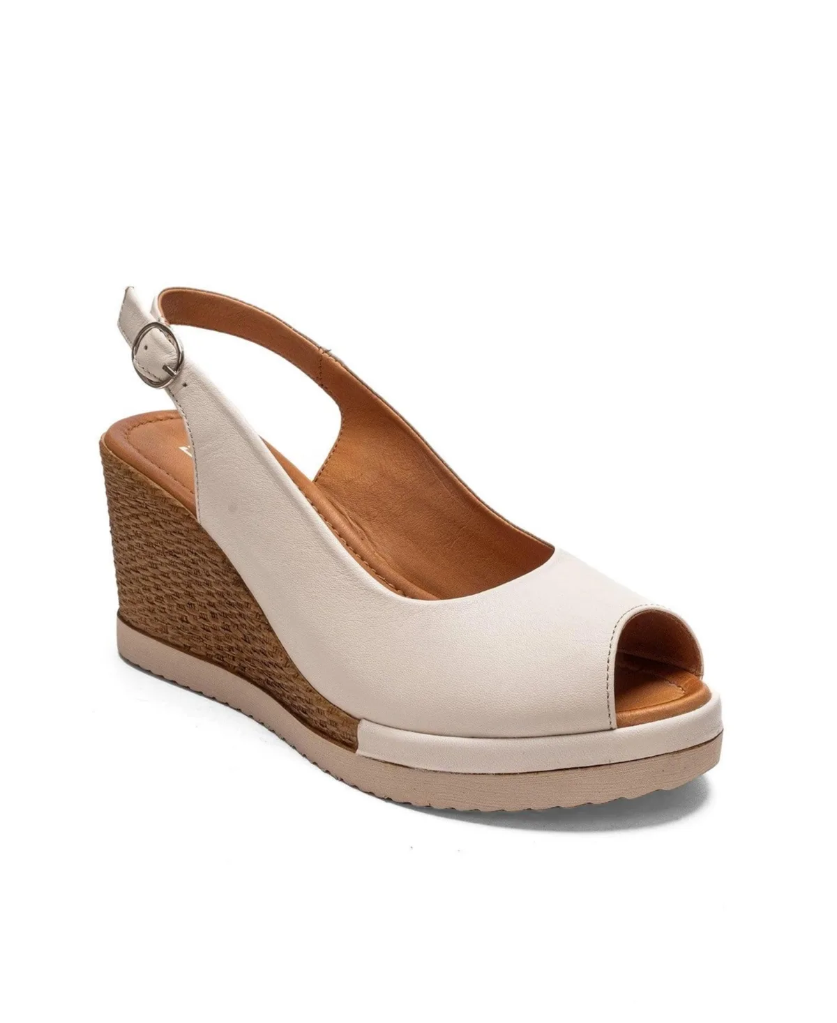 Helina Leather Wedge Sandal