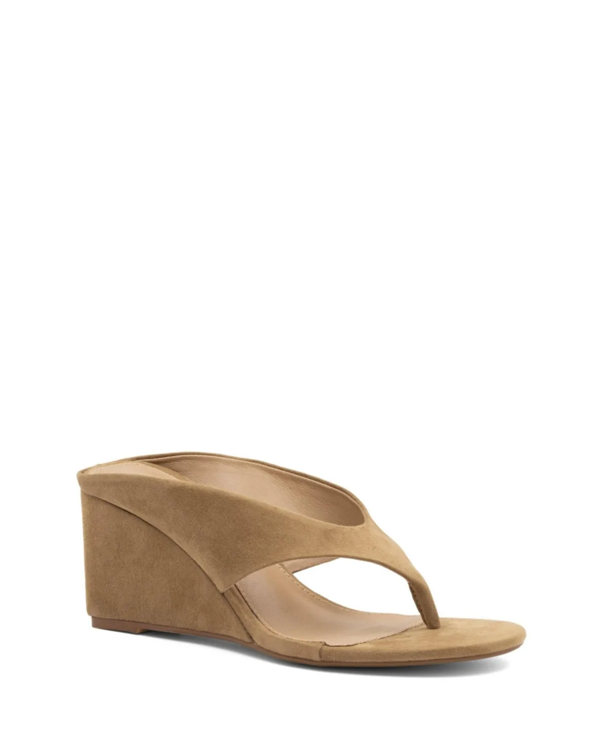 Sera Round Toe Wedge Thong Heel