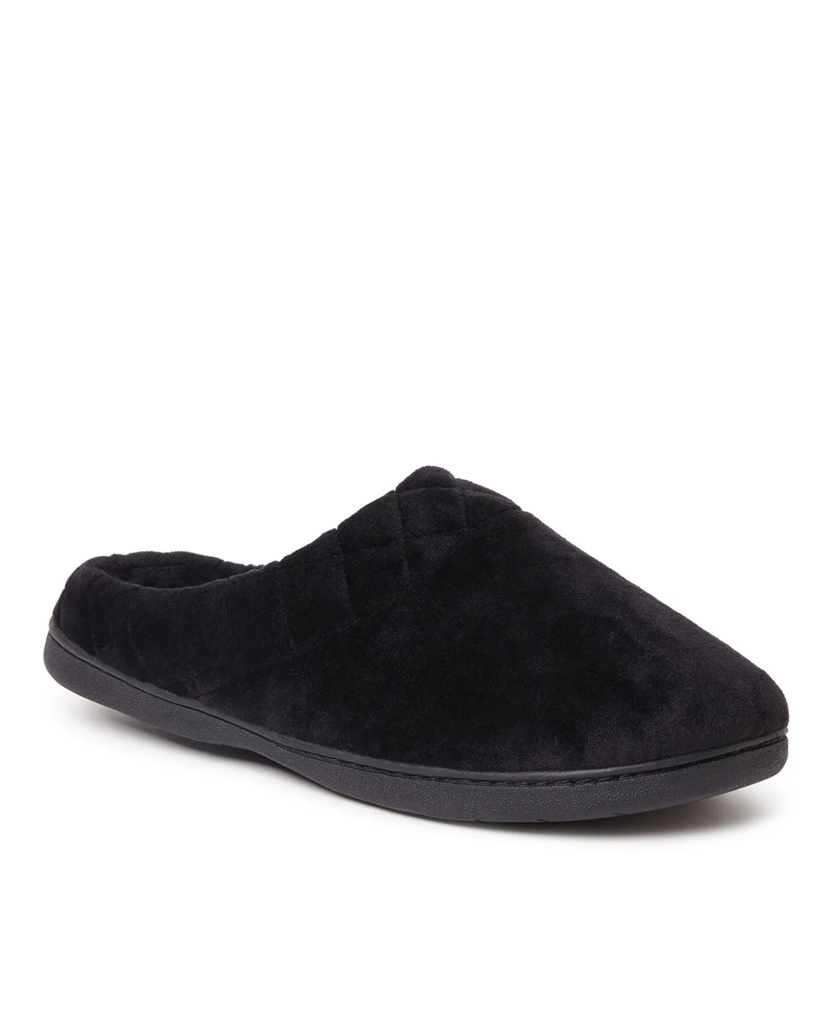 Darcy Velour Clog with Quilted Cuff Slippers by Dearfoams