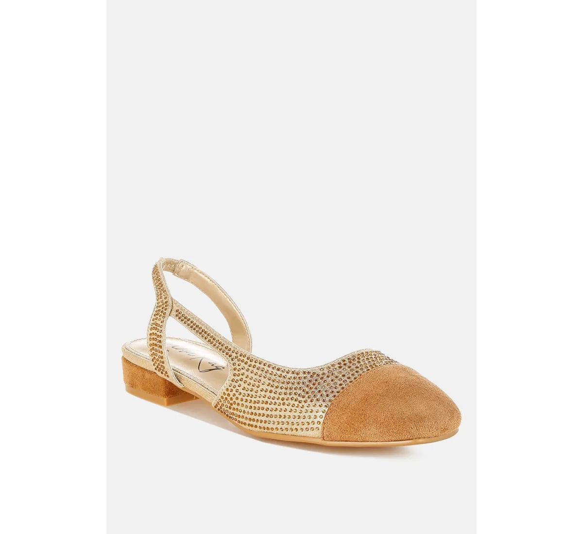 Rerita Rhinestone-Studded Glitter Sandals by London Rag