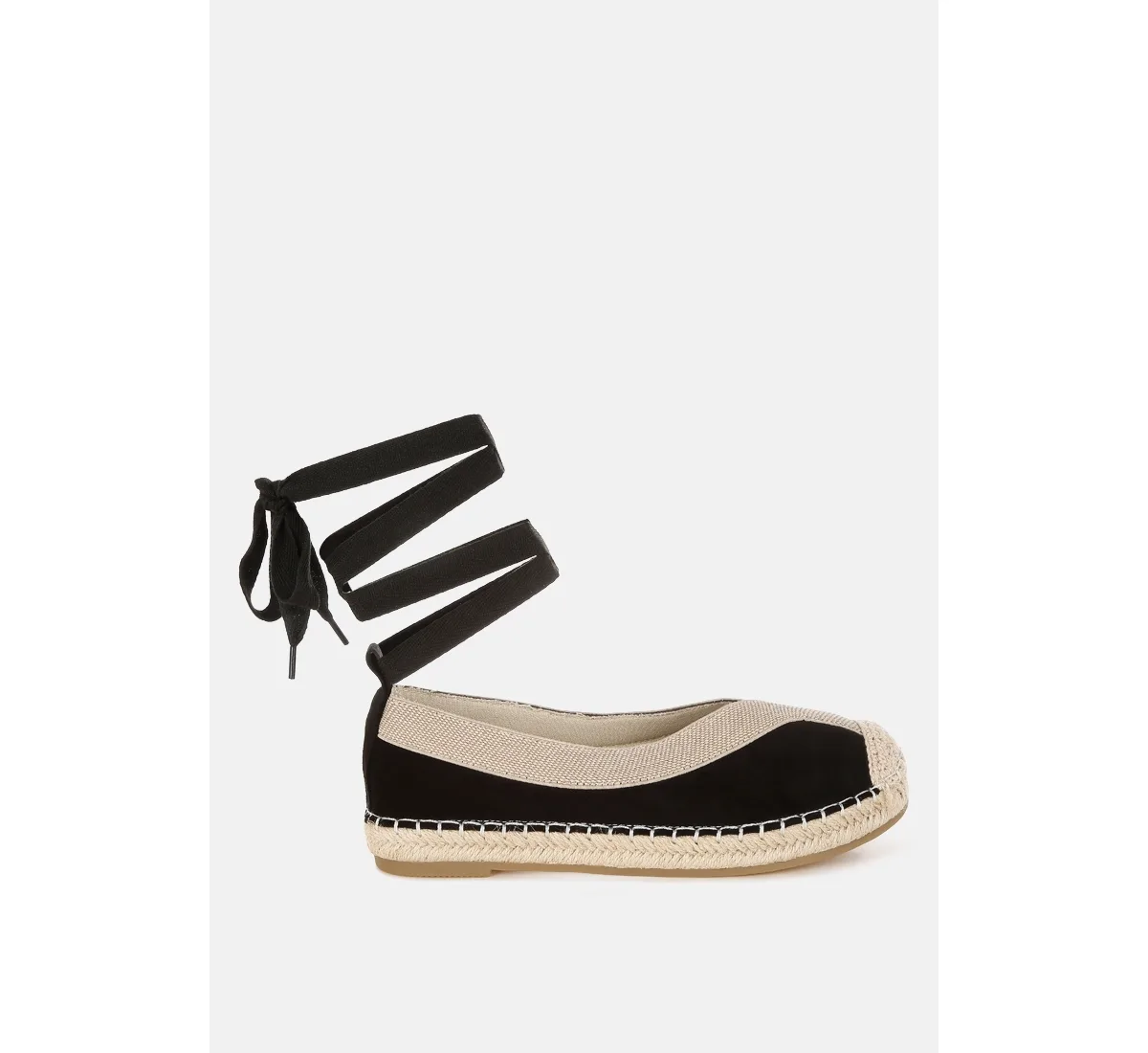 Yalva Microfiber Detachable Lace Espadrilles by London Rag