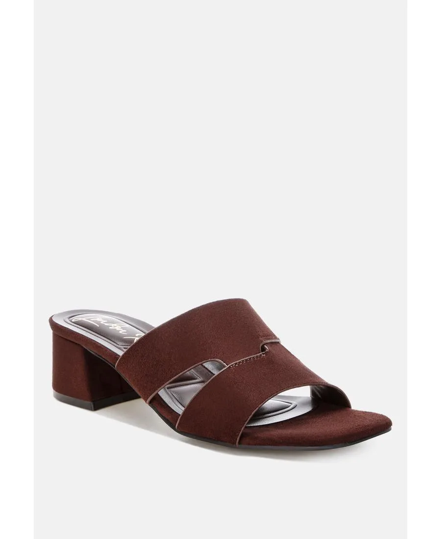 Aneka Block Heel Slip Ons