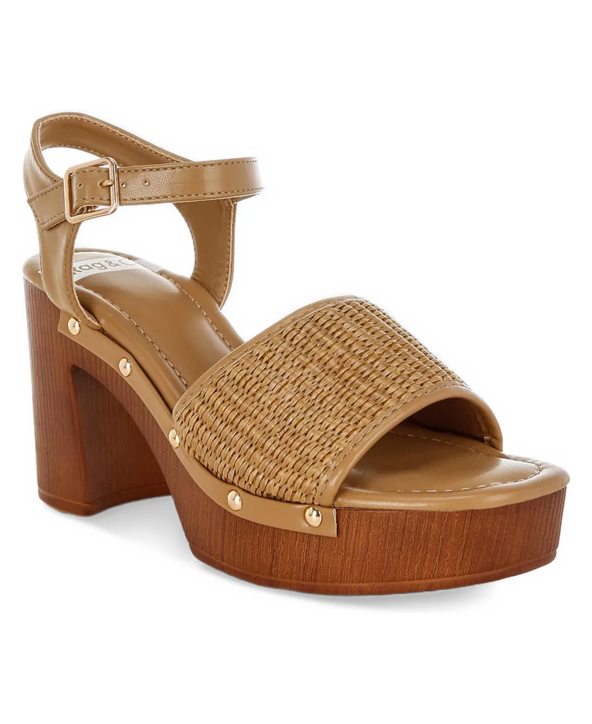 Mazaro Raffia Chunky Sandals by Rag & Co