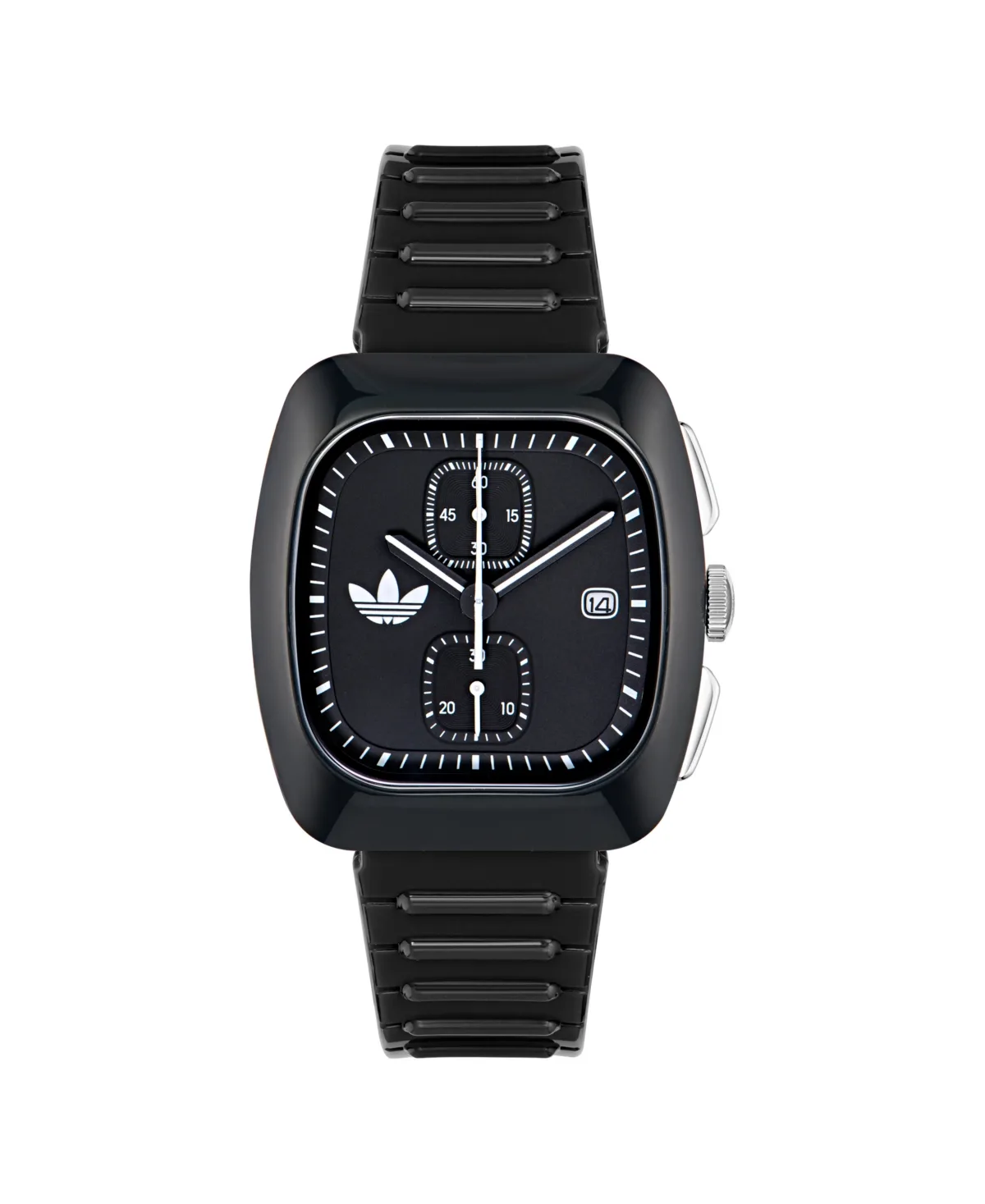 Chronograph Black Polyurethane Watch, 39mm by Adidas