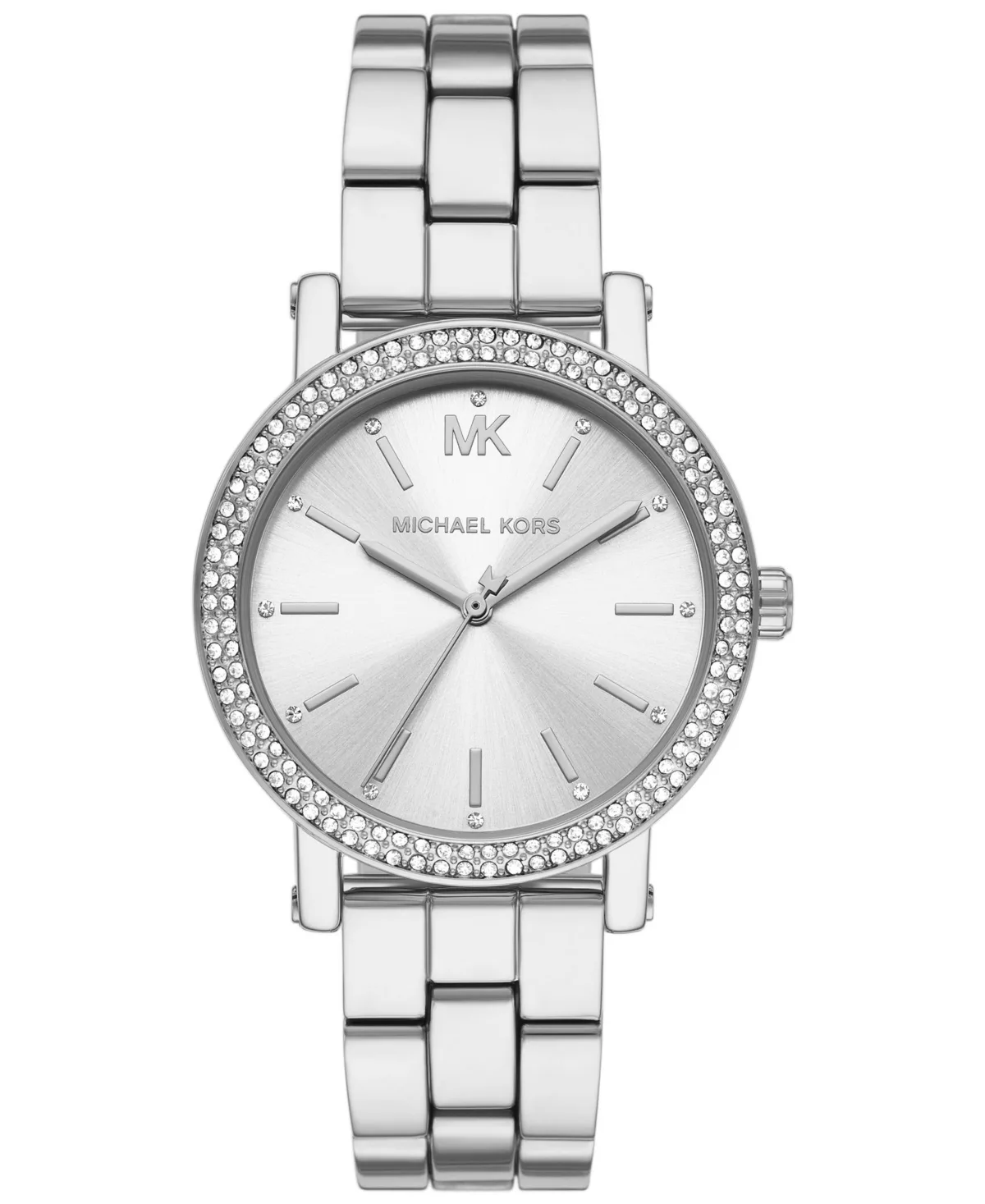 Corey Three-Hand Silver-Tone Alloy Watch 38mm by Michael Kors