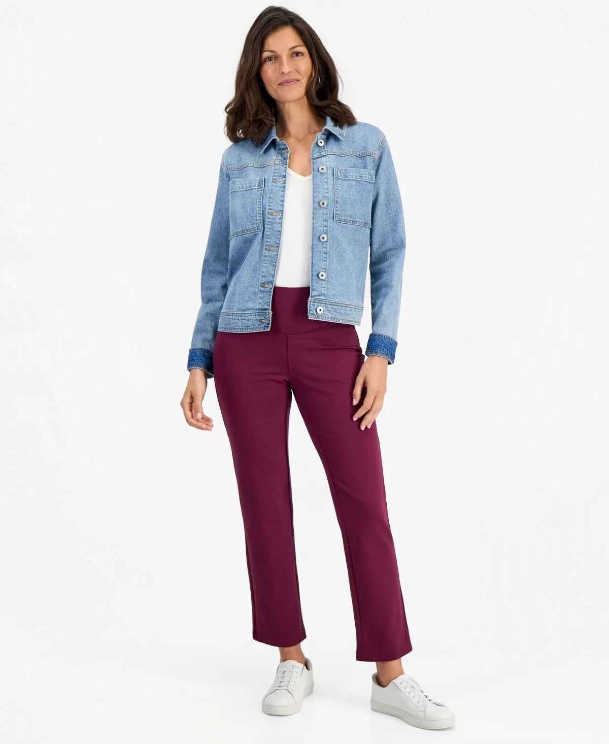 Straight-Leg Ponte-Knit Pants by Style & Co