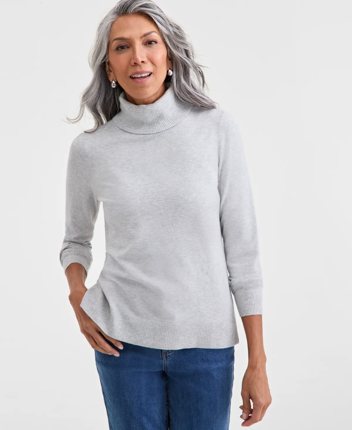 Long-Sleeve Turtleneck Sweater by Style & Co