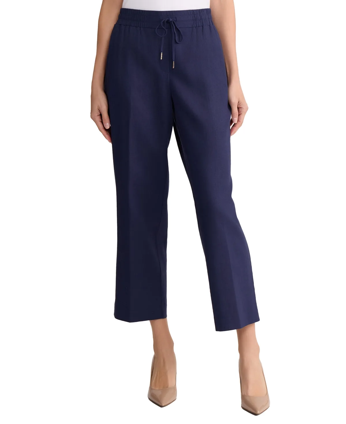 Mid Rise Welt Pocket Long Casual Pants by Jones New York