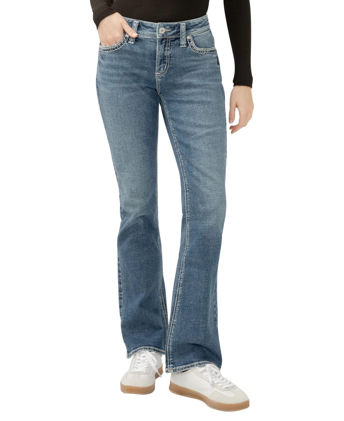 Elyse Mid Rise Comfort Fit Bootcut Jeans