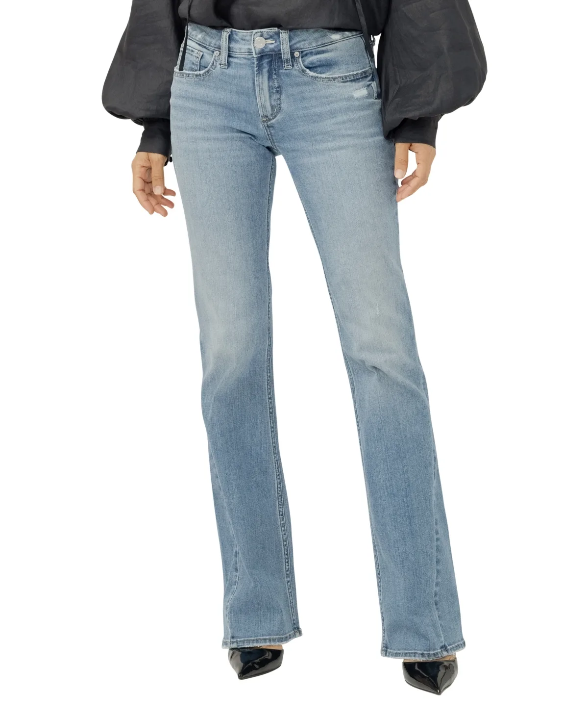 Suki Mid-Rise Bootcut Luxe Stretch Jeans by Silver Jeans Co.