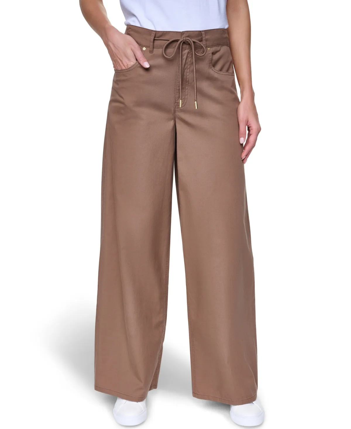 Cotton-Blend Drawstring Relaxed-Fit Pants by Nautica