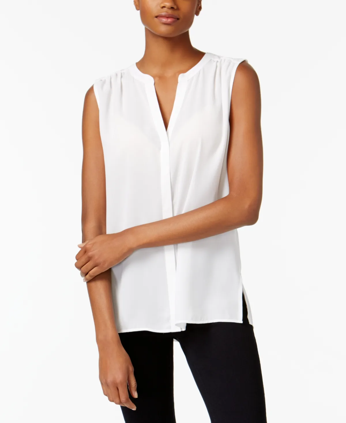 Sleeveless Pintuck Top by Nydj