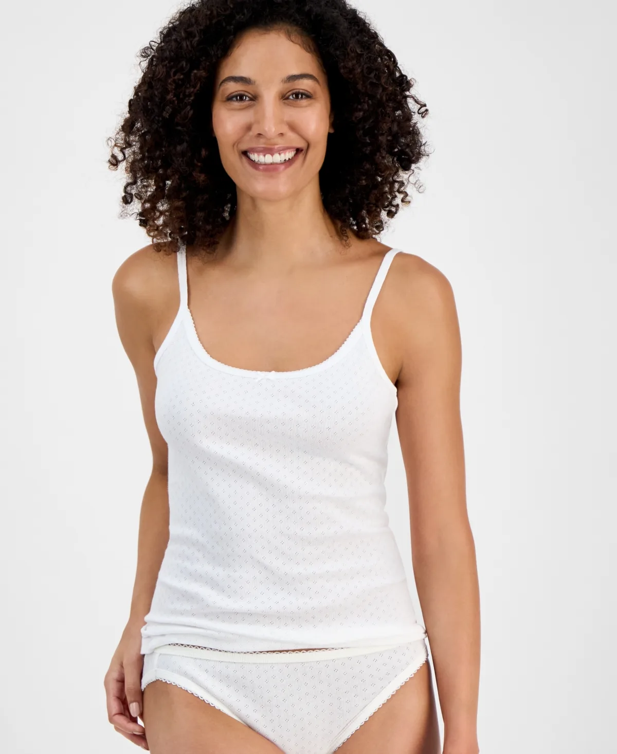 Cotton Pointelle Sleep Tank Top by Charter Club