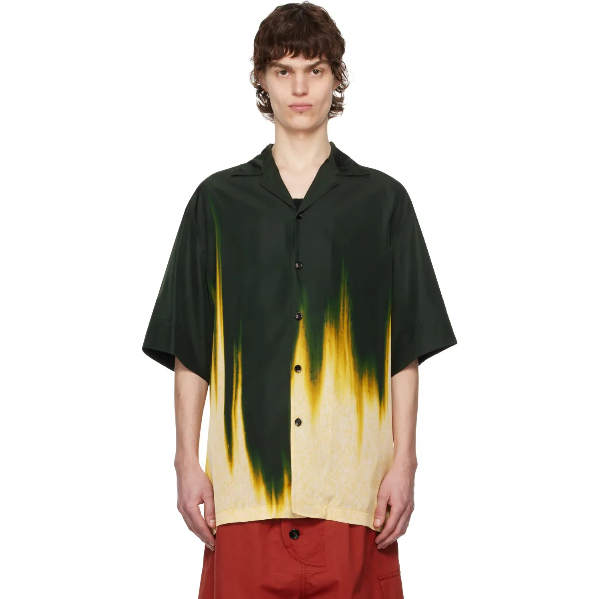 Viscose Degrade Petal Print Shirt