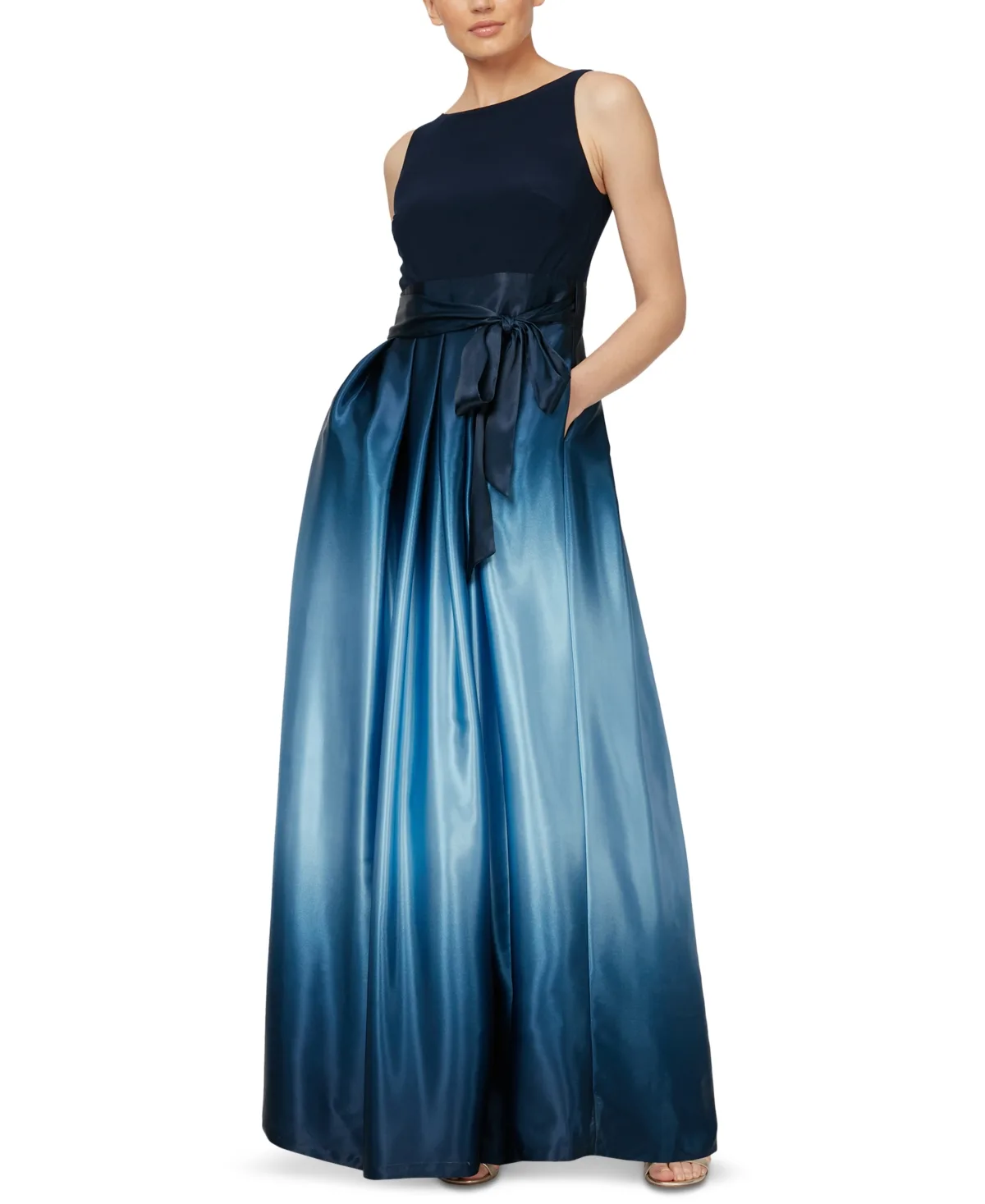 Ombre-Skirt Gown by Sl Fashions