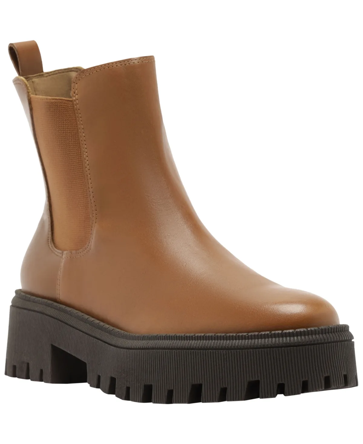 Annie Low Block Lug Sole Booties by Arezzo