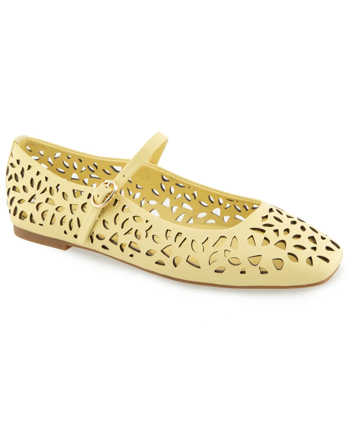 Jasper Perf Mary Jane Ballet Flats in Leather by Kenneth Cole New York