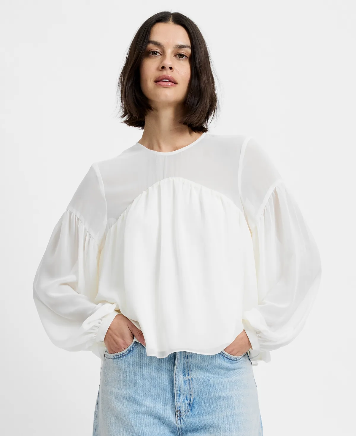Marina Round Neck Blouse by French Connection