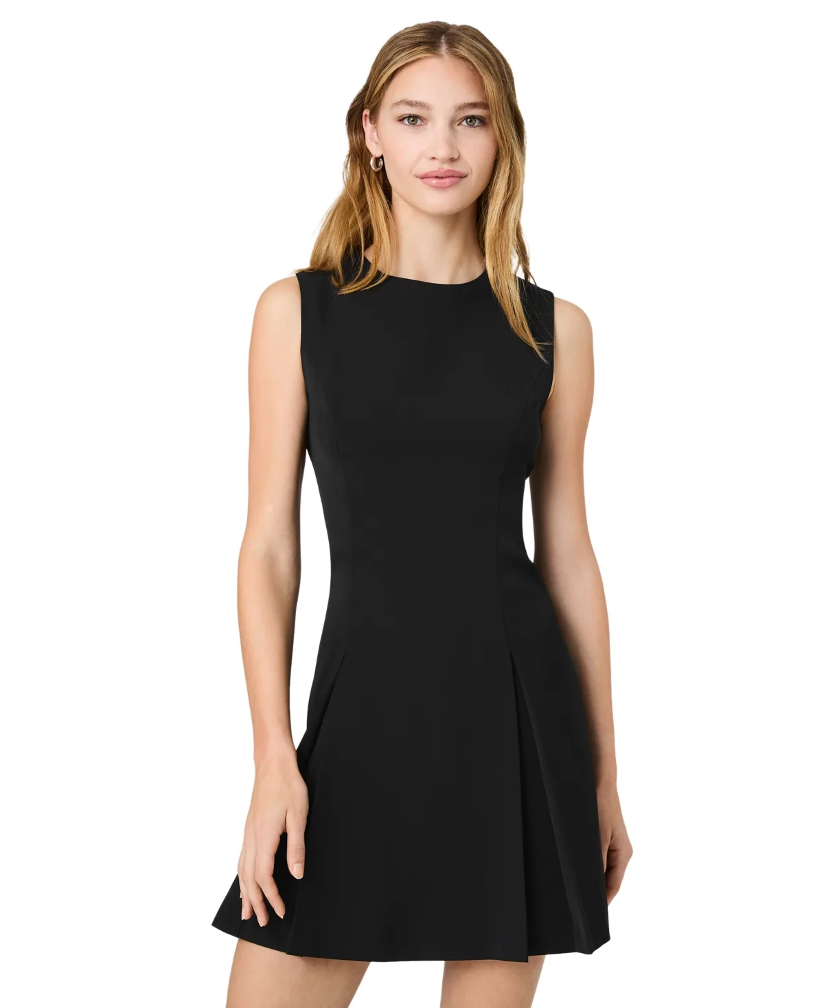 Harry Sleeveless Inverted Pleat Mini Dress by French Connection
