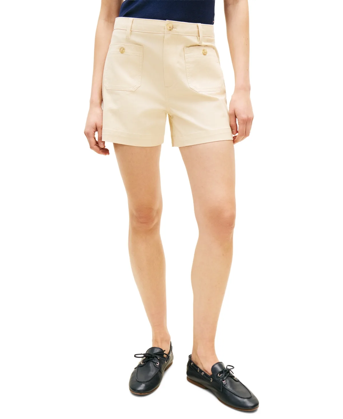 Twill Patch Pocket Shorts