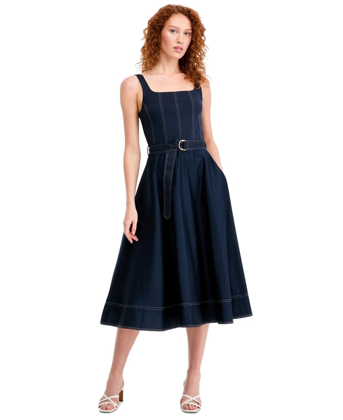 Contrast Stitch Tank Dress by Tommy Hilfiger