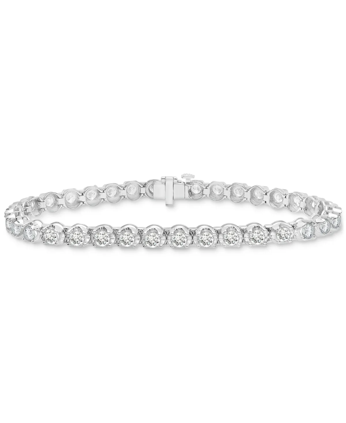 Diamond Tennis Bracelet (5 ct. t.w.) in 14k White or Yellow Gold by Macy's
