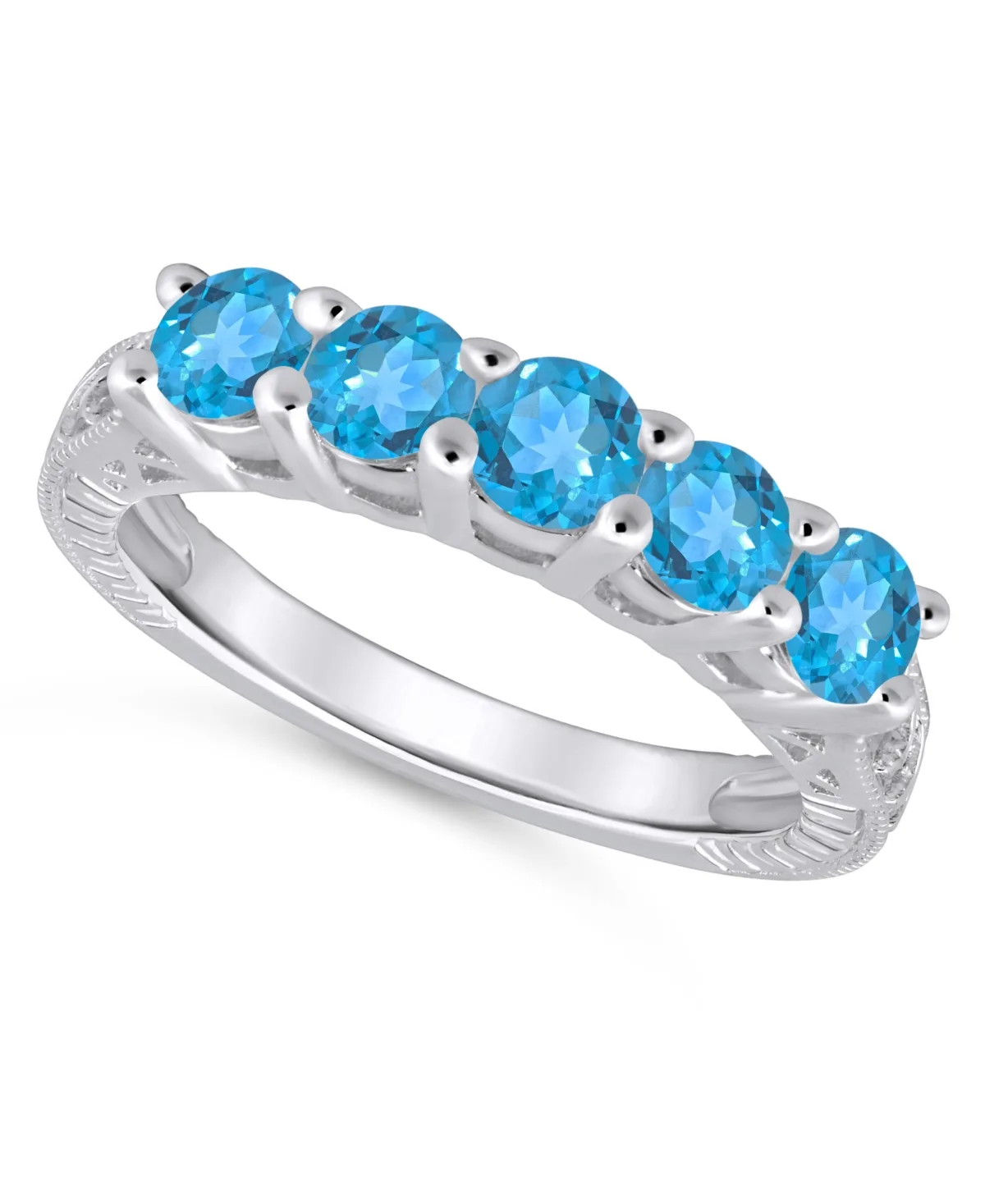 (1-1/2 ct. t.w.) Ring in Sterling Silver by Macy's