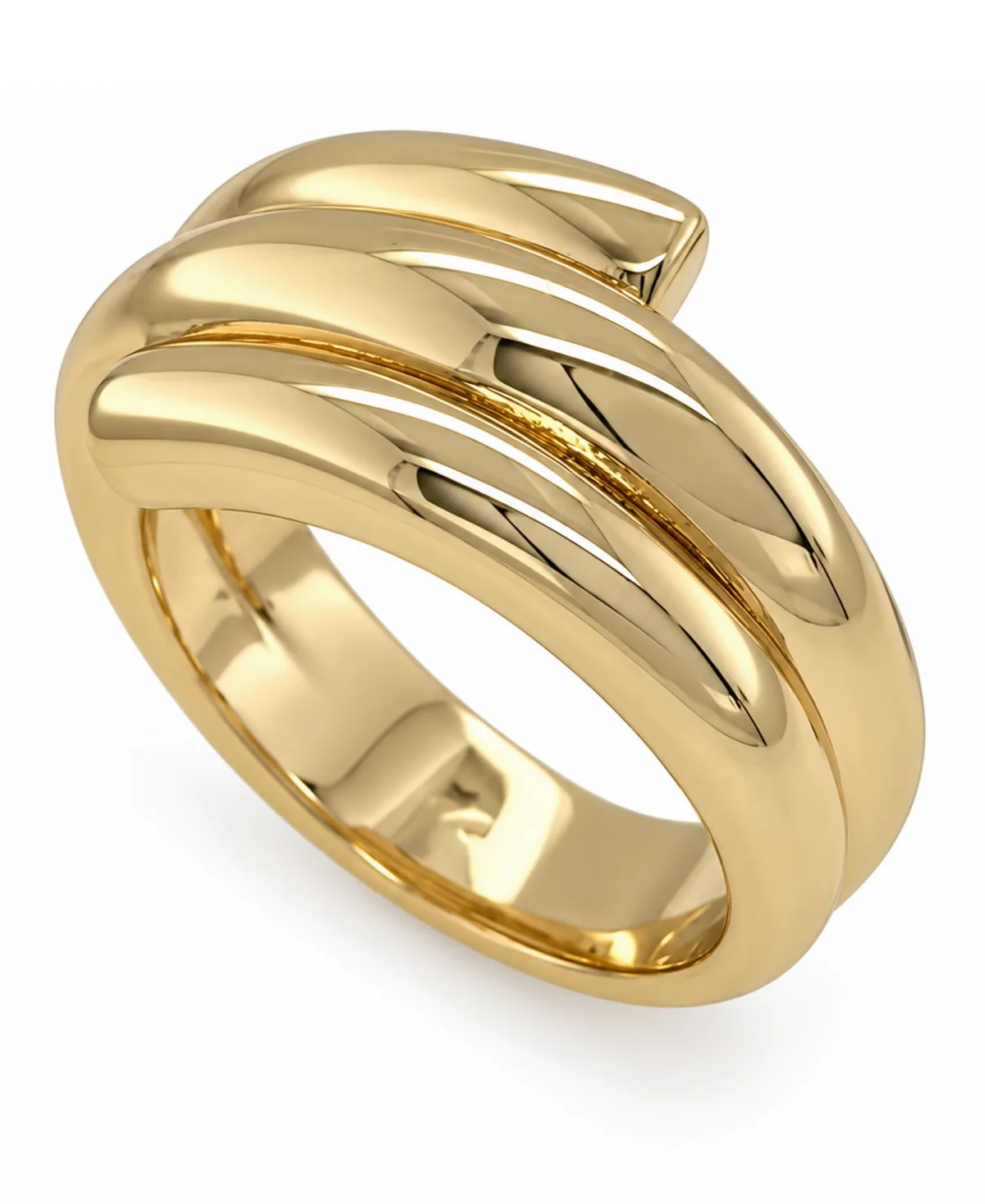 Silver Plated or 18k Gold Plated Brass Coil Ring by And Now This