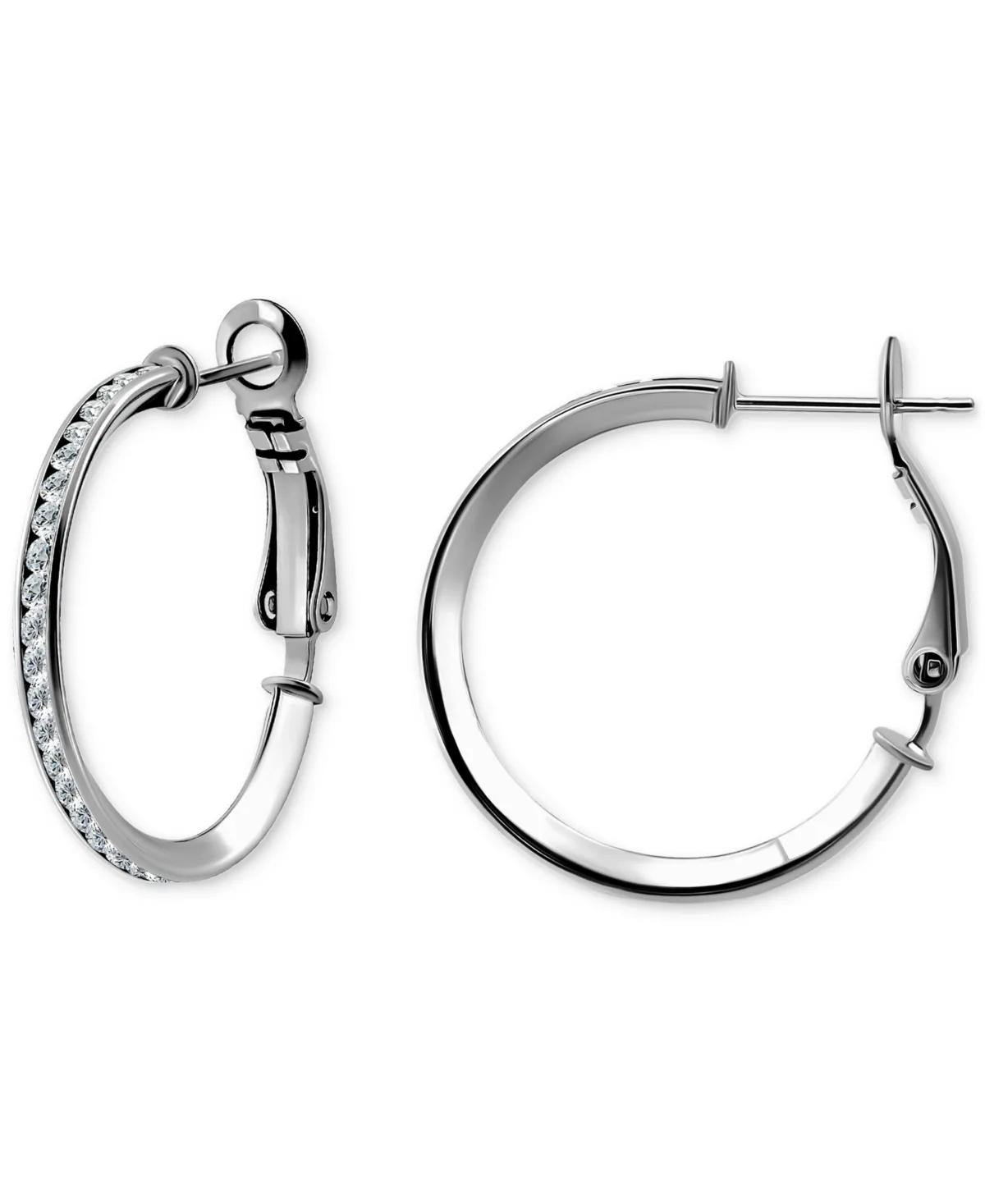 Cubic Zirconia Small Hoop Earrings, 1" by Giani Bernini