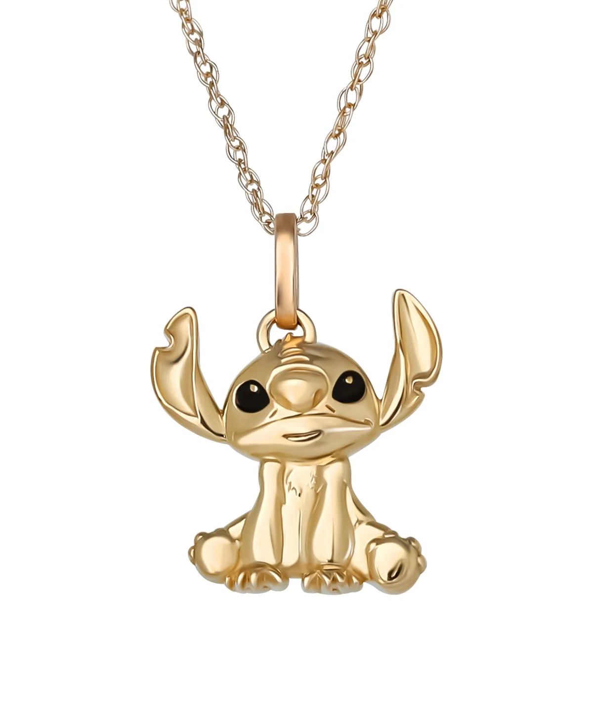 Stitch Pendant Necklace in 10K Yellow Gold by Disney