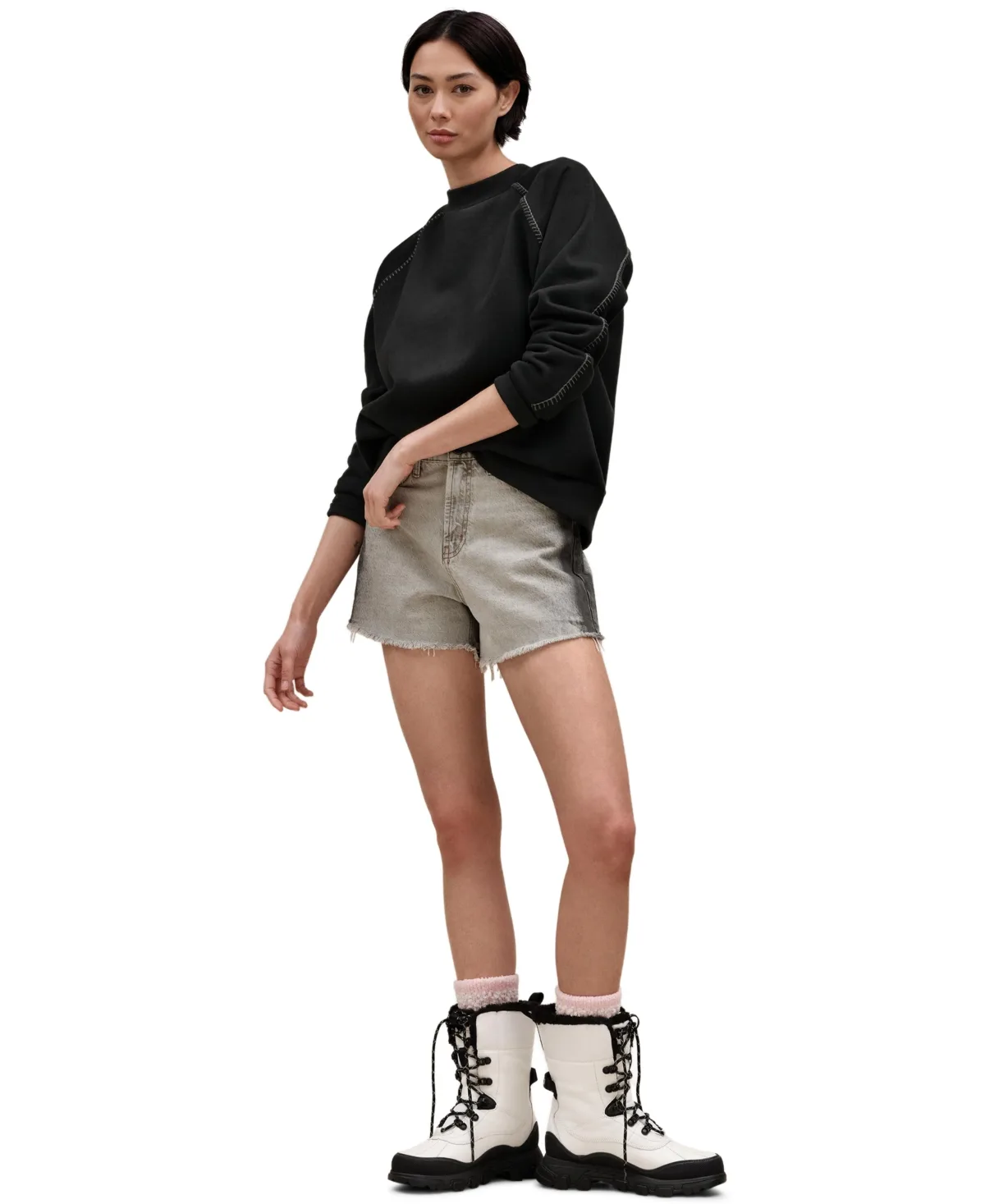Classic Crewneck Raglan Sleeve Sweatshirt by Ugg