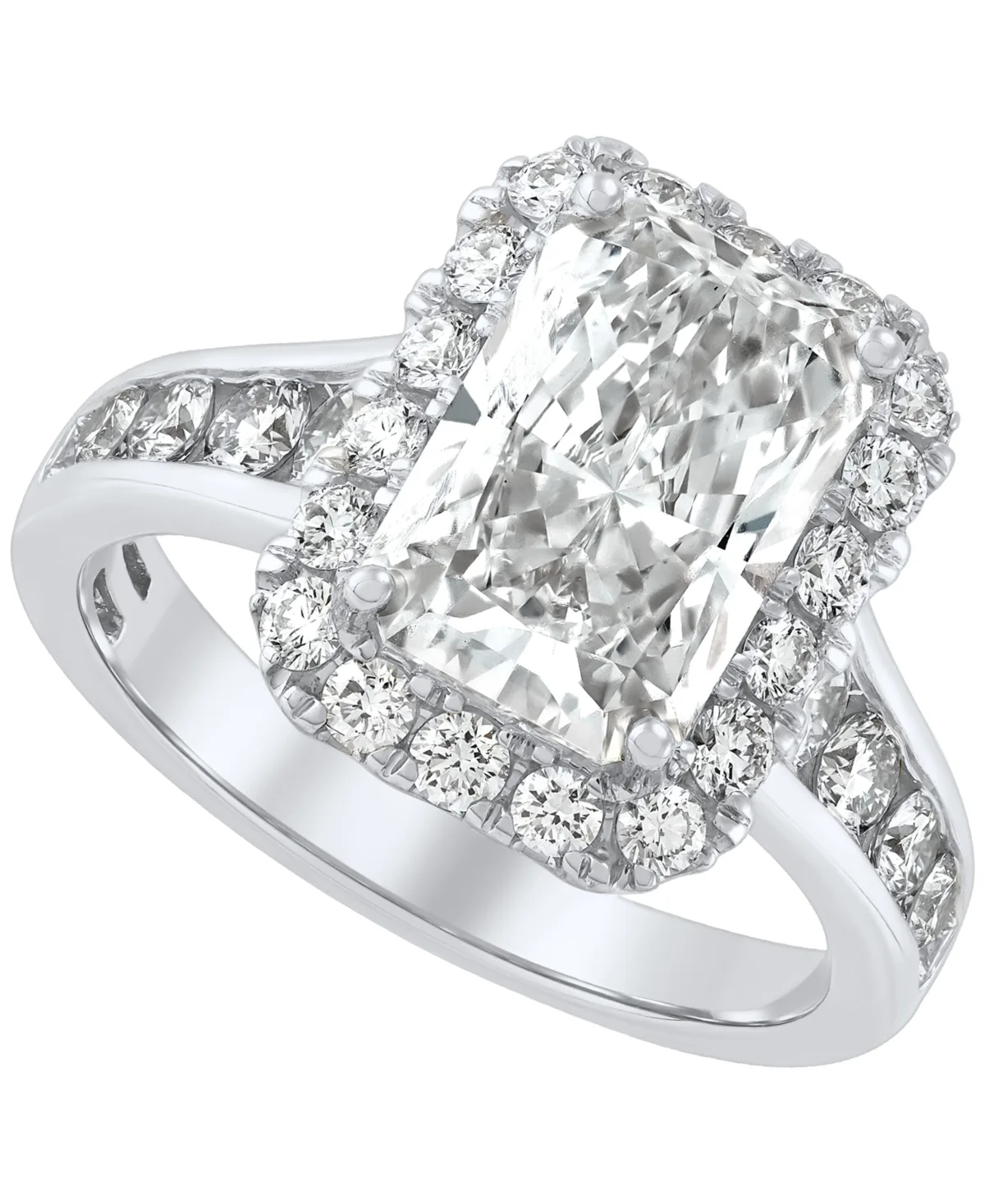 Grown with Love Igi Certified Lab Grown Diamond Ring (4 Ct.t.w.) in 14k White Gold by Macy's