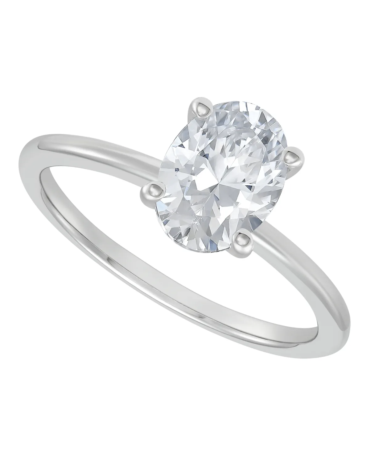 Grown with Love Igi Certified Lab Grown Diamond Solitaire Engagement Ring (1-1/2 ct. t.w.) in 14k Yellow Gold (also in White Gold) by Macy's