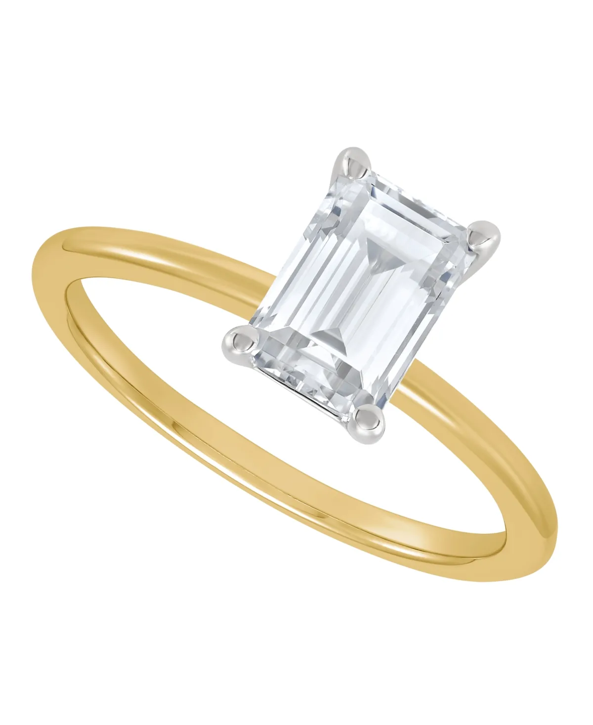 Grown with Love Igi Certified Lab Grown Diamond Solitaire Engagement Ring (1-1/2 ct. t.w.) in 14k Yellow Gold (also in 14k White Gold) by Macy's