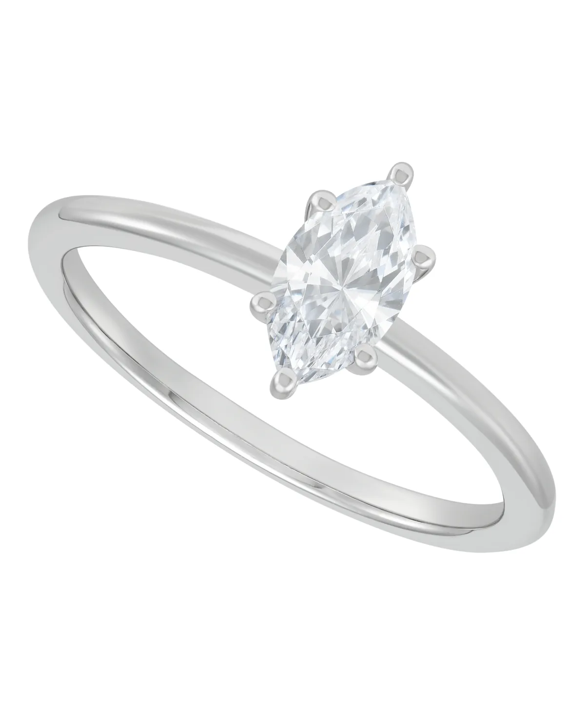 Grown with Love Igi Certified Lab Grown Diamond Solitaire Engagement Ring (1/2 ct. t.w.) in 14k Yellow Gold (also in 14k White Gold)
