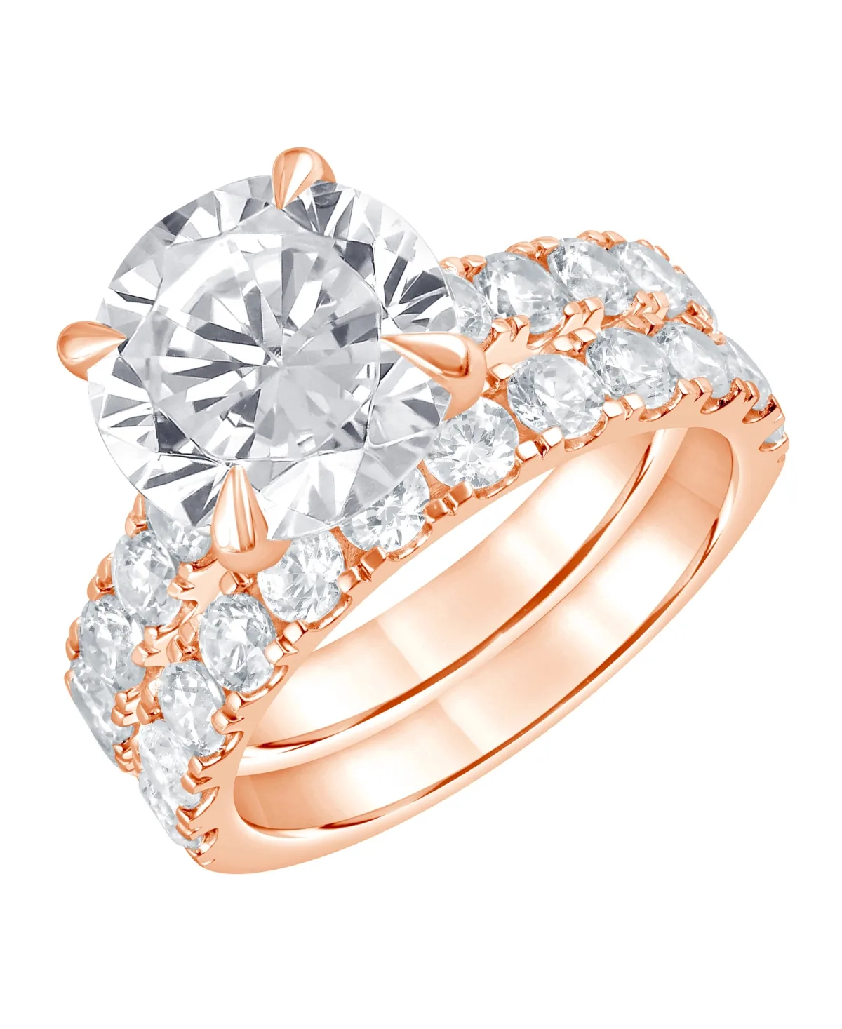 Certified Lab Grown Diamond Bridal Set (6 ct. t.w.) in 14k White Gold by Badgley Mischka