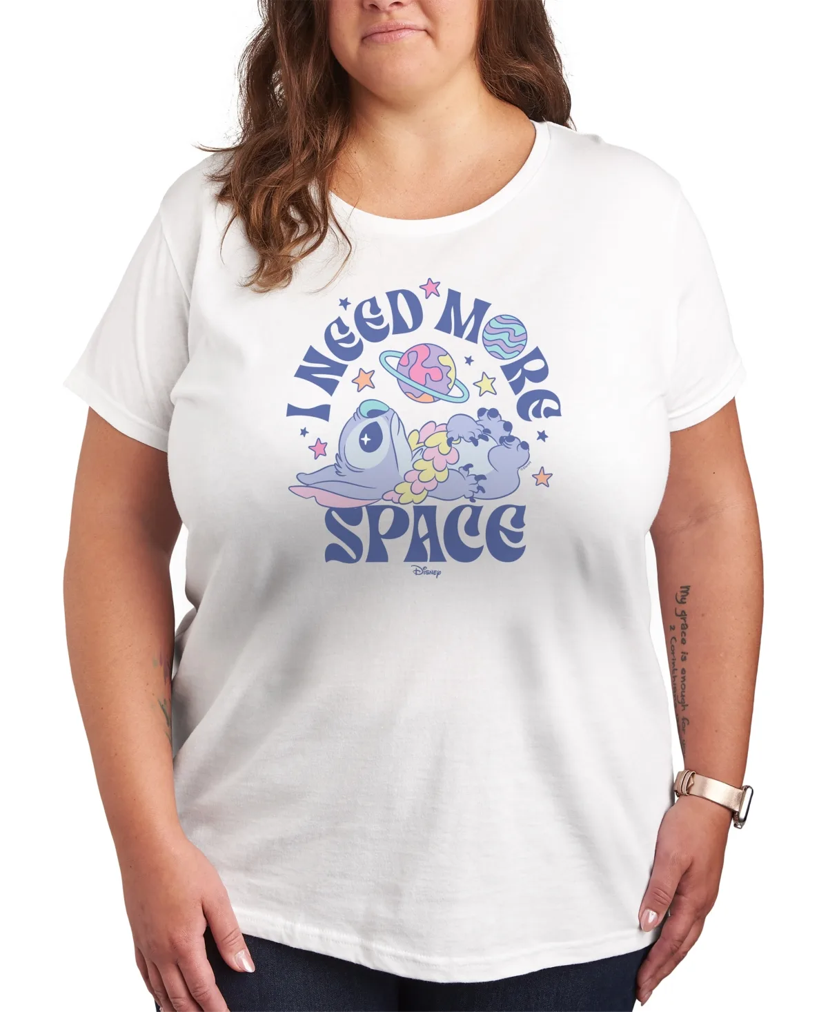 Lilo Stitch Need More Space Graphic T-Shirt by Hybrid Apparel